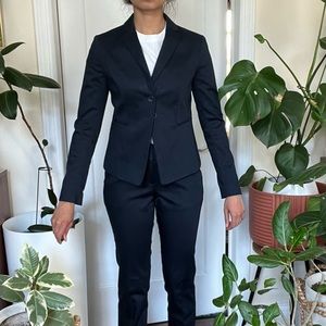 Ann Taylor Navy Blue Suit Jacket/Blazer | US 00P
